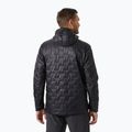 Geacă hibridă pentru bărbați Helly Hansen Lifaloft Hooded Insulator black matte 2