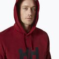 Bluză cu glugă pentru bărbați Helly Hansen HH Logo Hoodie maroon 33977_215 3