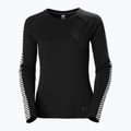 Bluză termică damă Helly Hansen Lifa Active Stripe Crew black