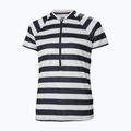 Tricou pentru femei Helly Hansen Siren 1/2 Zip navy stripe 5