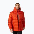 Helly Hansen Park Puff Parka pentru bărbați Helly Hansen Park Puff Parka jachetă în jos patrulă portocalie