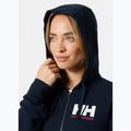 Bluză pentru femei  Helly Hansen HH Logo Full Zip Hoodie 2.0 navy 3