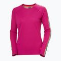 Bluză termică damă Helly Hansen Lifa Active Stripe Crew magenta 2.0 4