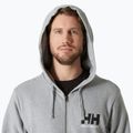 Bluză pentru bărbați  Helly Hansen HH Logo Full Zip Hoodie 2.0 grey/ melange 3