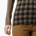 Bluză termică damă Helly Hansen Lifa Merino Midweight Graphic Crew sepia houndstooth aop 4