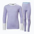 Set de lenjerie termoactivă pentru copii Helly Hansen JR Lifa Merino Midweight bright lavender 5