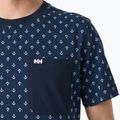 Tricou pentru bărbați Helly Hansen Hudson navy aop 3