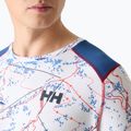 Bluză termoactivă pentru bărbați Helly Hansen Lifa Active white slope map aop 3