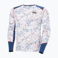 Bluză termoactivă pentru bărbați Helly Hansen Lifa Active white slope map aop 5