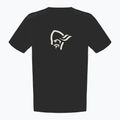 Tricou pentru bărbați NORRONA Cotton Viking caviar black/snowdrop 4