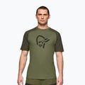 Tricou de trekking pentru bărbați NORRONA Femund PureUll loden green