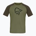 Tricou de trekking pentru bărbați NORRONA Femund PureUll loden green 5