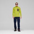Bluză de trekking pentru bărbați NORRONA Femund Warm1 Zip Neck golden lime/olive night 2