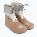 Cizme de cauciuc pentru copii Viking Footwear Alv Barefoot Paw Print bej 10