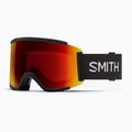 Ochleari de schi Smith Squad XL black/chrp sun red mirror/chrp storm yellow flash