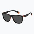 Ochelari de soare polarizați pentru copii Polaroid PLD 8049/S negru portocaliu/gri 2