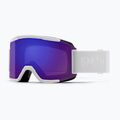 Ochleari de schi Smith Squad white vapor/chromapop everyday violet mirror/clear