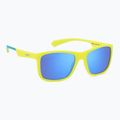 Ochelari de soare polarizați pentru copii Polaroid PLD 8053/S mat yellow azure/blue mirror