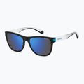 Ochelari de soare polarizați Polaroid PLD 2138/S negru mat albastru/oglindă albastră 2