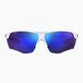 Ochelari de soare Under Armour Yard Dual S3 matte white blue/blue multilayer oleophobic 3