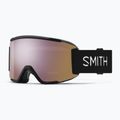 Ochelari de schi  Smith Squad S black/chromapop everyday rose gold mirror