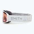 Ochleari de schi Smith Rally white chunky knit/blue sensor mirror 4