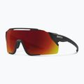 Ochelari de soare Smith Attack MAG MTB negru mat/roșu cromat cu oglindă oglindă