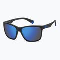 Ochelari de soare pentru copii Polaroid PLD 8057/S matte black/blue mirror polarized 2