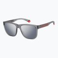 Ochelari de soare polarizați pentru bărbați Polaroid PLD 2155/S gri mat/gri argintiu oglindă 2