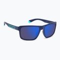 Ochelari de soare polarizați pentru bărbați Polaroid PLD 2158/S albastru mat/oglindă albastră