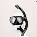 AQUA-SPEED Vanua + Borneo set de scufundări mască + snorkel negru 610 8
