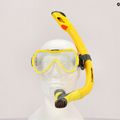 AQUA-SPEED Enzo + Evo set snorkel pentru copii galben 604 8