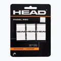HEAD Padel Pro învelișuri pentru rachetă 3 buc alb.