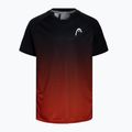 Tricou de tenis pentru copii HEAD Topspin Black & Orange 816062