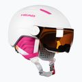 Cască de schi pentru copii HEAD Maja Visor S2 alb 328172