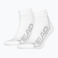 Șosete HEAD Șosete de tenis 2P Stripe Quarter alb 811509WH