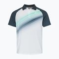 Cămașă de tenis HEAD Performance Polo alb și albastru marin pentru bărbați 811403NVXPM
