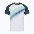Tricou de tenis pentru bărbați HEAD Performance alb și albastru marin 811413NVXP
