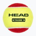 HEAD Stage 3 mingi de tenis pentru copii 3 buc roșu. 3