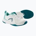 Încălțăminte de tenis pentru copii HEAD Sprint Court 4.0 white/ turquise 12