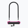 Lacăt de bicicletă OnGuard Neon 8154PN U-Lock black/pink 2