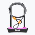 Lacăt de bicicletă OnGuard Neon 8154PN U-Lock black/pink