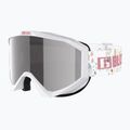 Ochelari de schi pentru copii Bliz Liner Jr white pink logo/pink&silver mirror 3