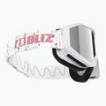 Ochelari de schi pentru copii Bliz Liner Jr white pink logo/pink&silver mirror 4