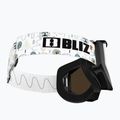 Ochelari de schi pentru copii Bliz Liner Jr black white logo/brown&silver mirror 5