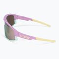 Ochelari de ciclism Bliz Fusion S3 matt pastel violet-galben logo / maro roz multi 52305-34 5