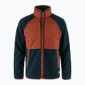 Hanorac bărbătesc Fjällräven Vardag Pile fleece sweatshirt navy/autumn leaf