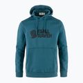 Bărbați trekking pulover Fjällräven Logo Hoodie adânc de mare 4