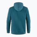 Bărbați trekking pulover Fjällräven Logo Hoodie adânc de mare 5