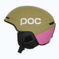 Cască de schi POC Obex Contour olivine green matt/thulite pink matt 2